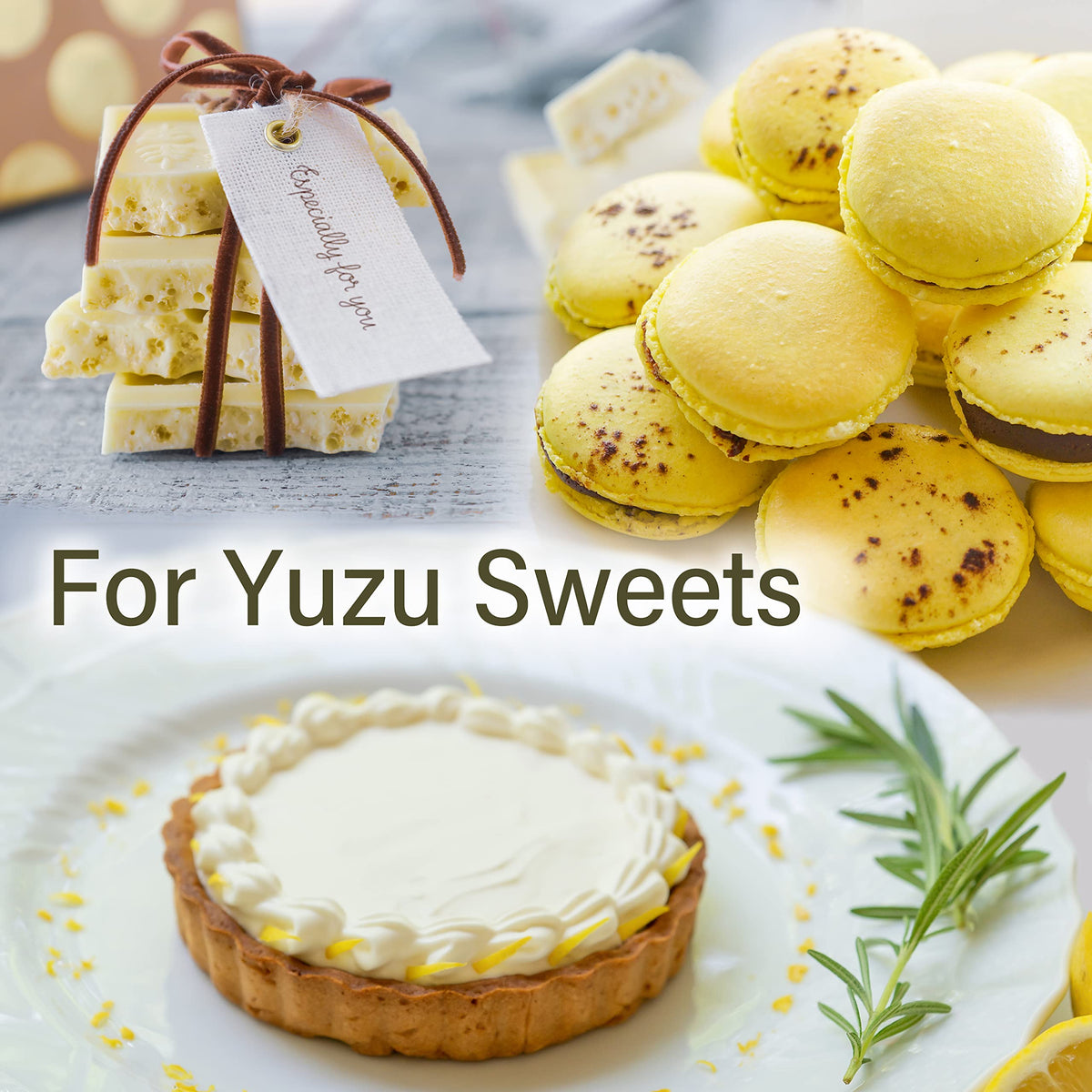 YAMASAN KYOTO UJI Yuzu powder topping on desserts for citrus lift.