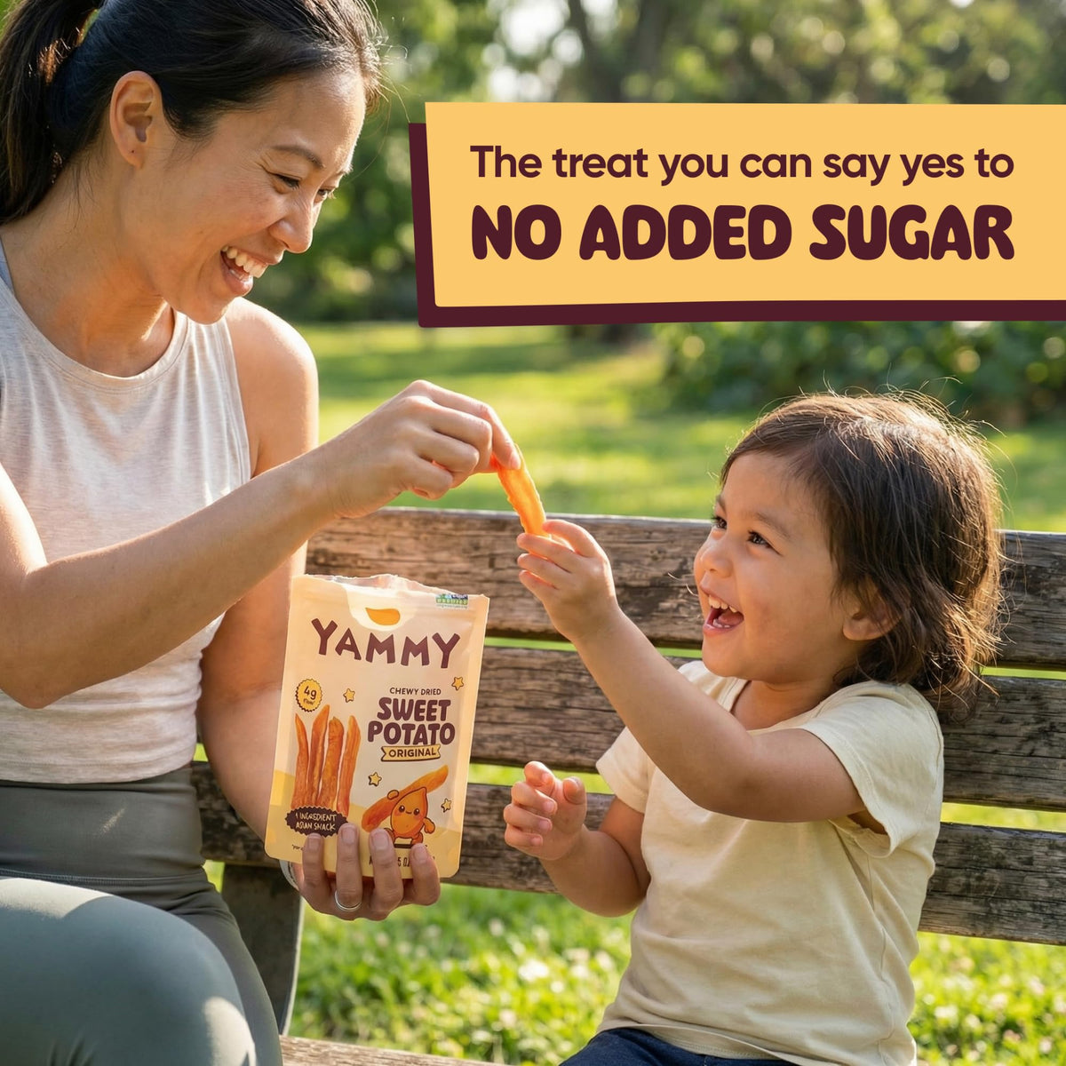 Kids and adults enjoying Yammy sticks as a tasty, nutrient-rich snack