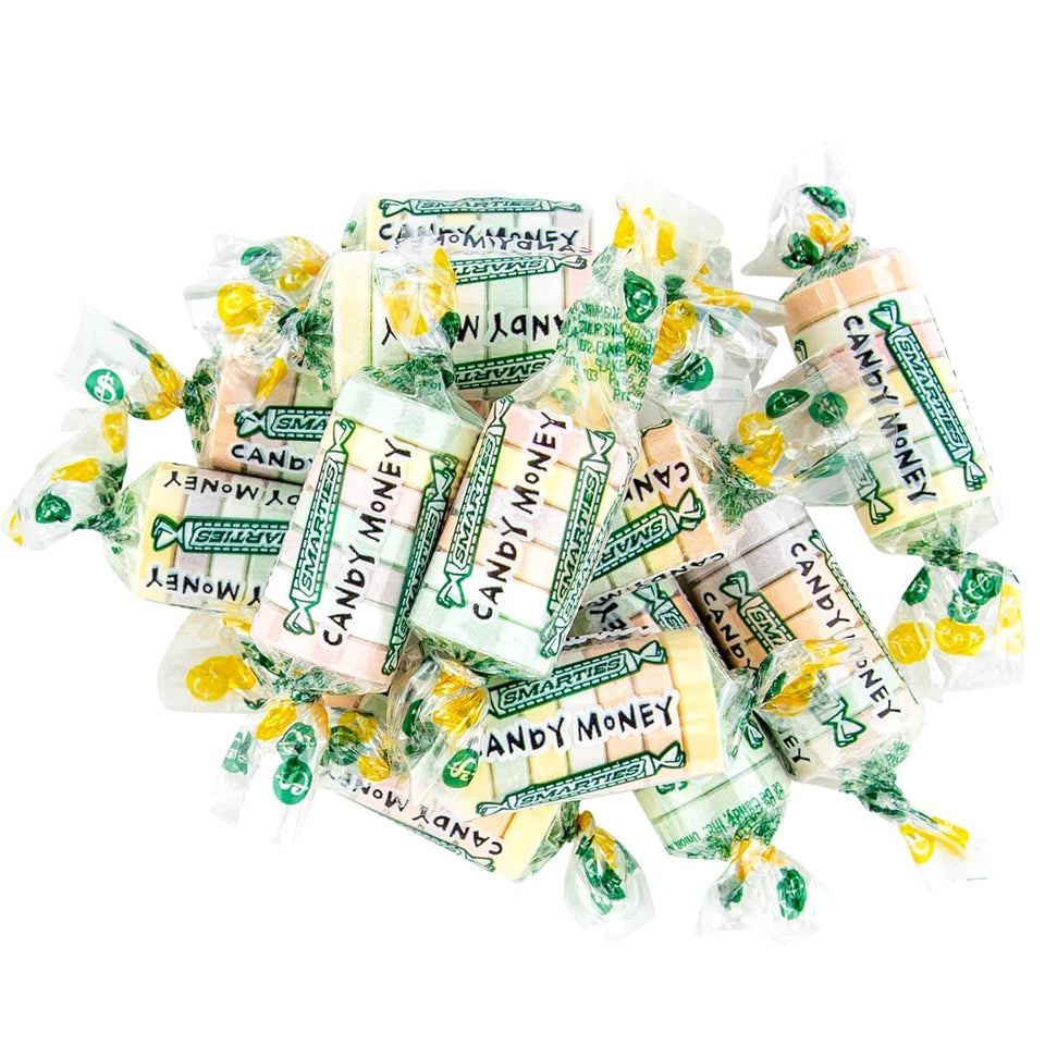 YANKEETRADERS Classic Smarties Money Candy wrapped rolls—bulk party display and candy buffet favorite.