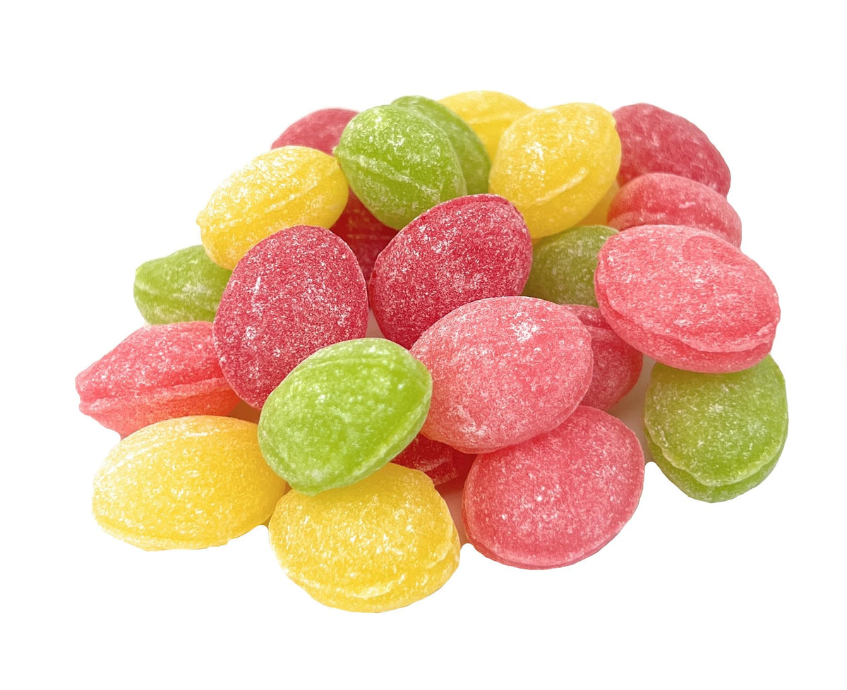 YANKEETRADERS assorted fruit sanded candy drops in bulk 40 oz bag, ideal party snacks