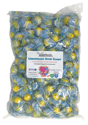 YANKEETRADERS Lemonhead sour candy bulk 4 lb for parties and on-the-go snacking
