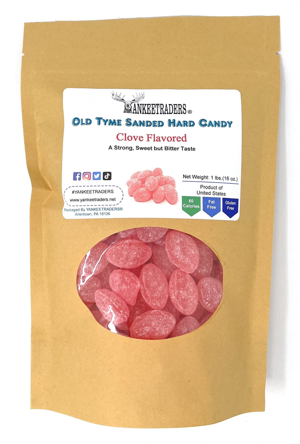 Yankee Traders Old Tyme clove candy jar shows traditional flavor and easy sharing