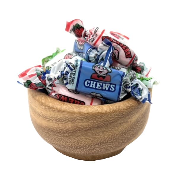 YANKEETRADERS Sour Fruit Chews closeup, individually wrapped for on-the-go snacking.