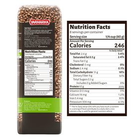 Yarmarka buckwheat groats close-up, showcasing nutty texture ideal for kasha.