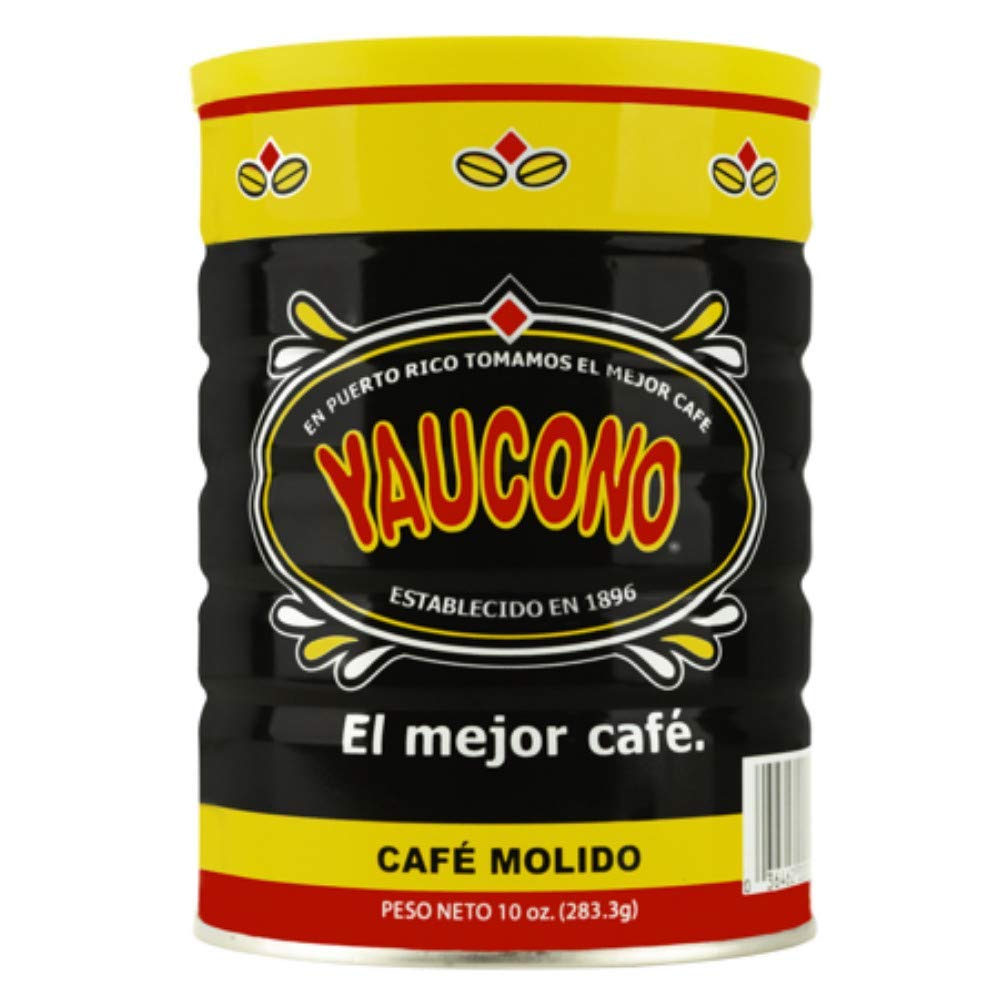 Yaucono ground coffee can with Arabica beans and medium roast