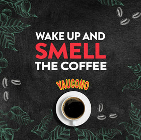 Yaucono ground coffee aroma shot: fresh scent signals quality.
