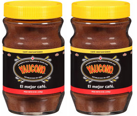 Yaucono instant coffee two-pack glass jars for quick mornings