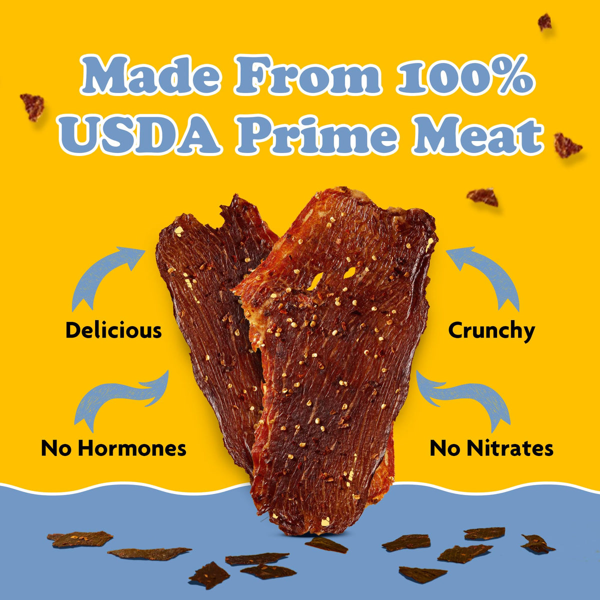 Yay's Beef Jerky Sampler Pack gift-ready packaging