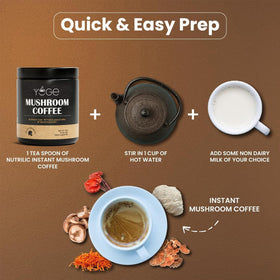 YEGE 6-mushroom blend promotes balanced energy and focus