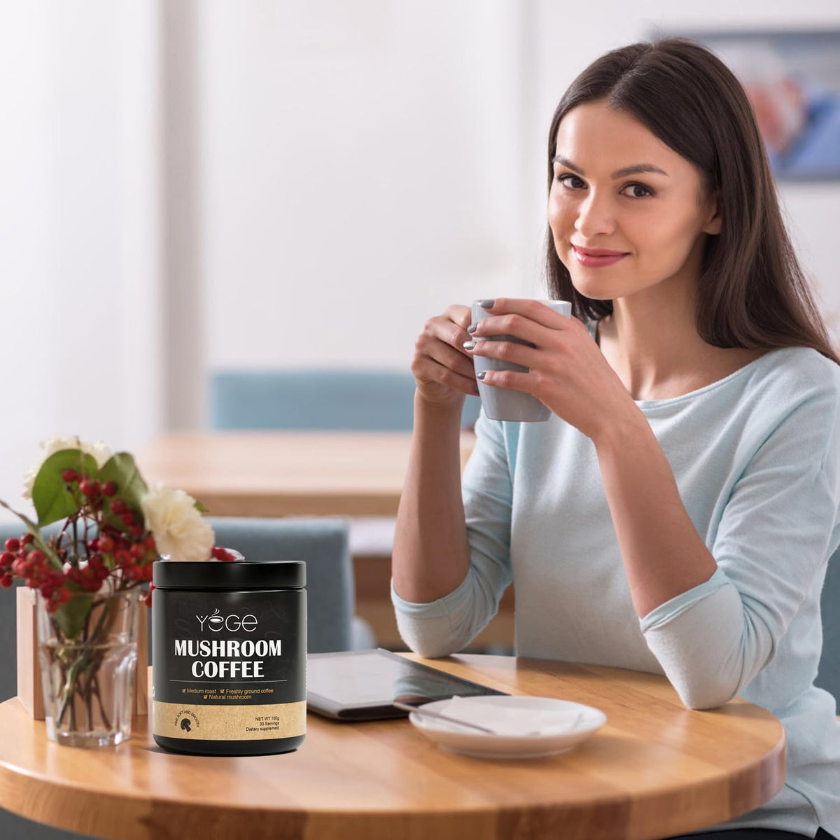 YEGE immunity-supporting mix showcases antioxidant-rich mushrooms