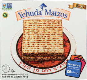 Close-up of Yehuda Matzo texture, crisp and light.