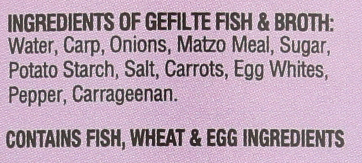 Yehuda Sweet Gefilte Fish serving in a bowl, ideal for entertaining