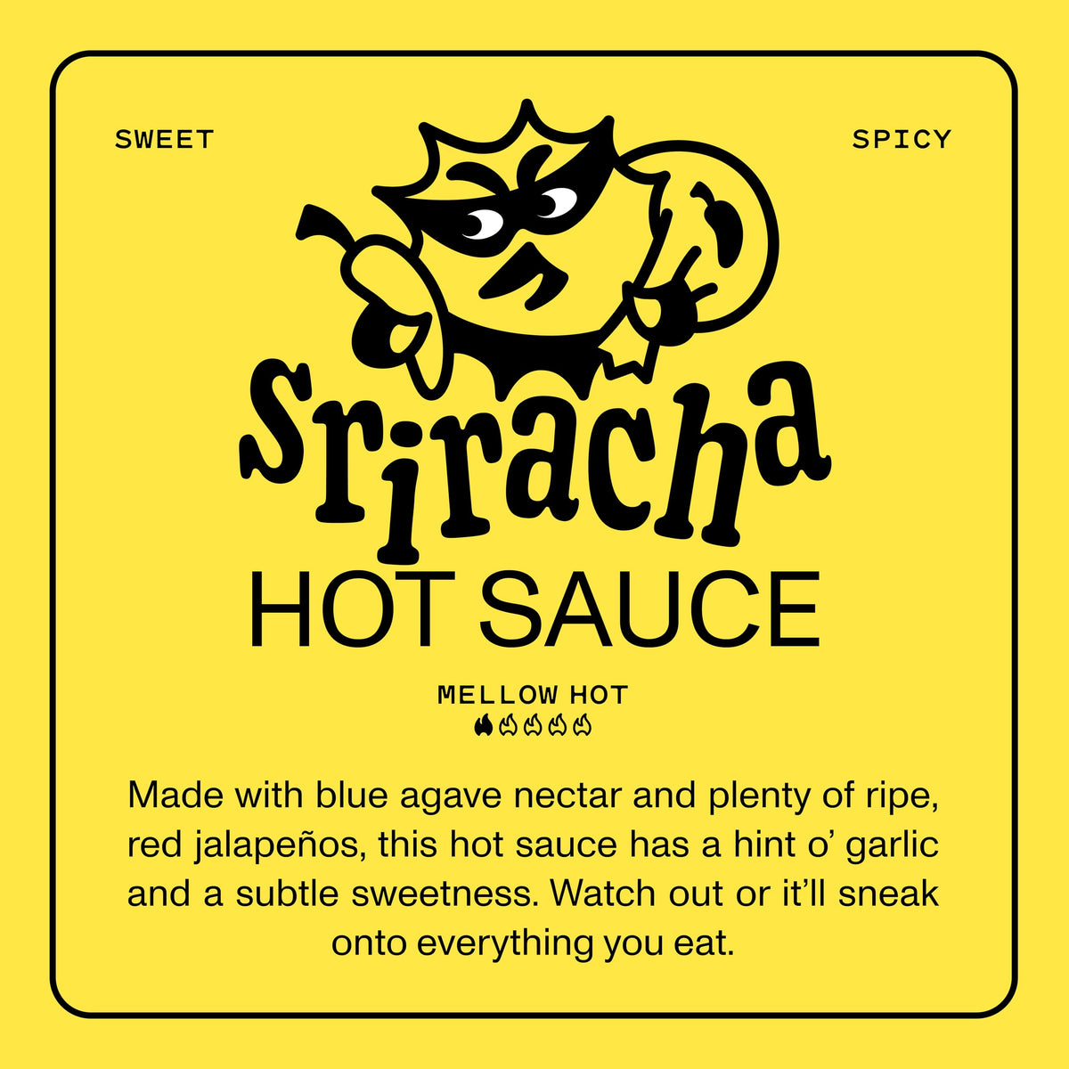 Savory spoonful of Yellowbird Blue Agave Sriracha on tacos