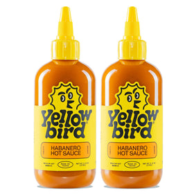 Yellowbird Classic Habanero Hot Sauce bottle—fruity heat for everyday meals.