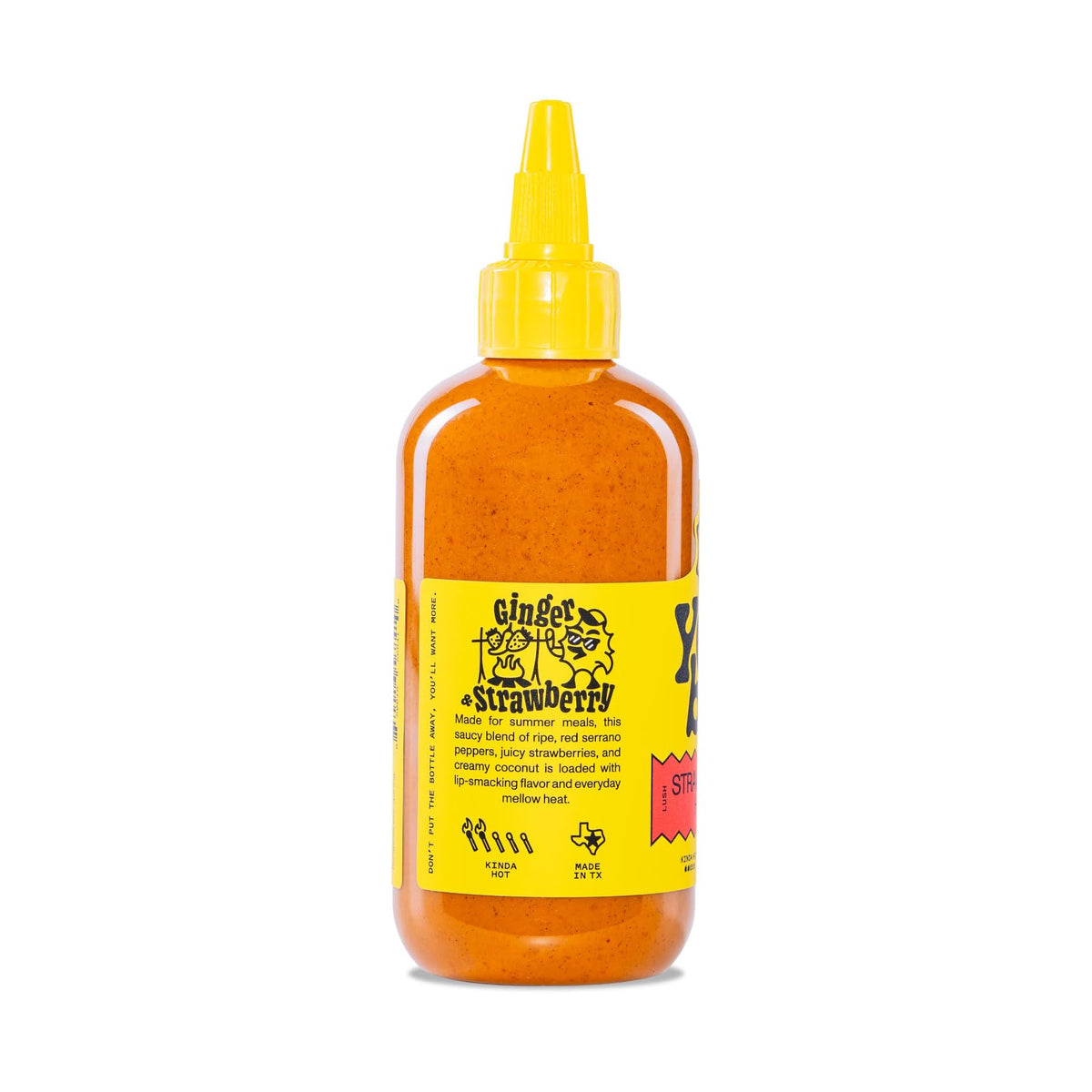 Close-up of Yellowbird Strawberry Ginger texture and color