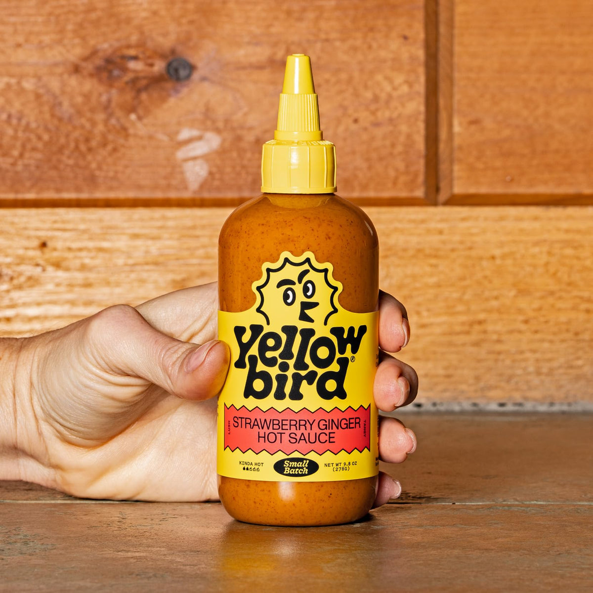 Yellowbird sauce used as dipping sauce with chickpeas