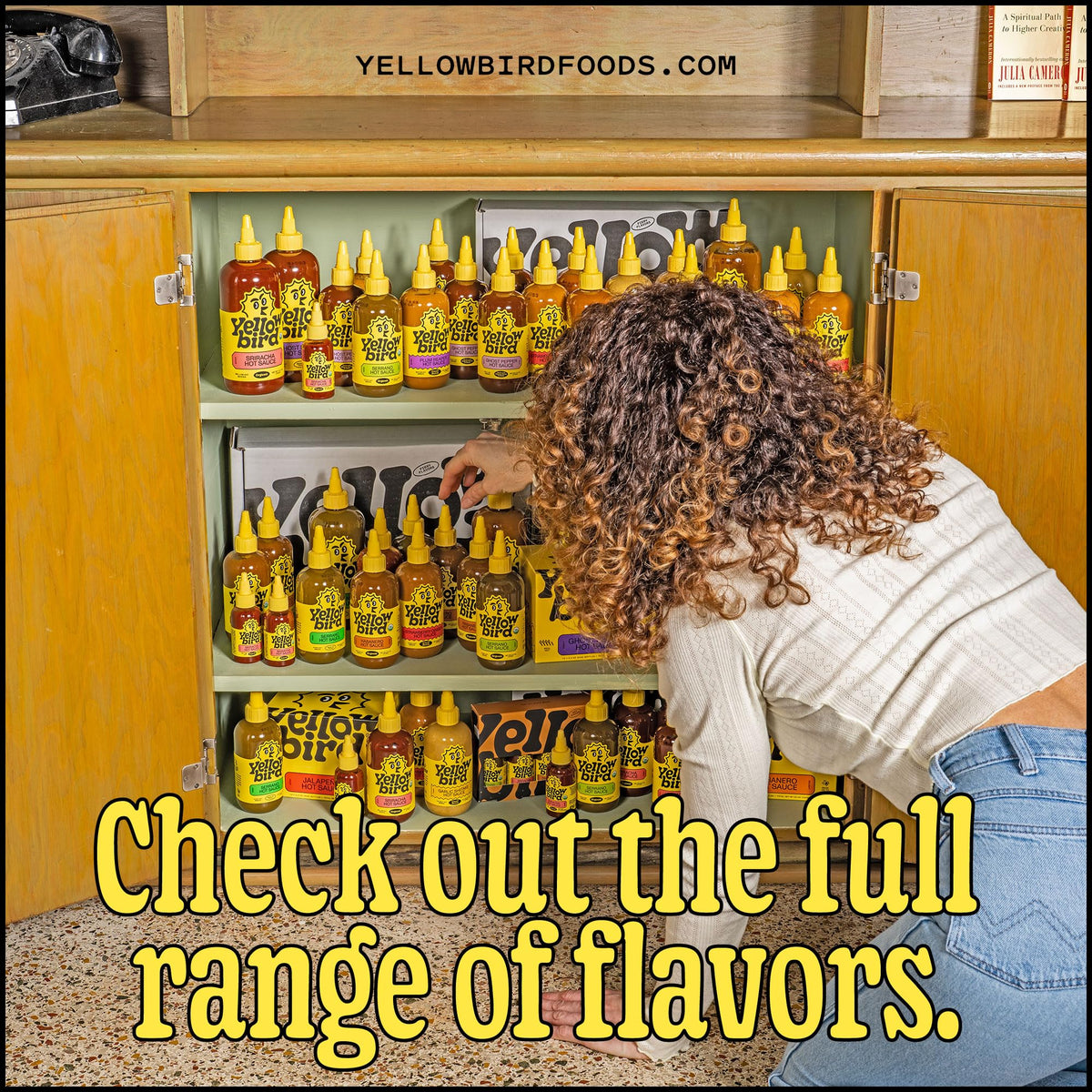Taco night with Yellowbird sauce delivering controlled real-hot heat.