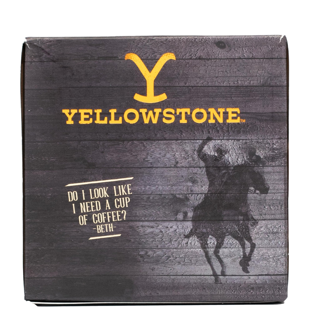 Yellowstone caramel oatmeal light roast coffee beans close-up highlighting 100% Arabica quality.
