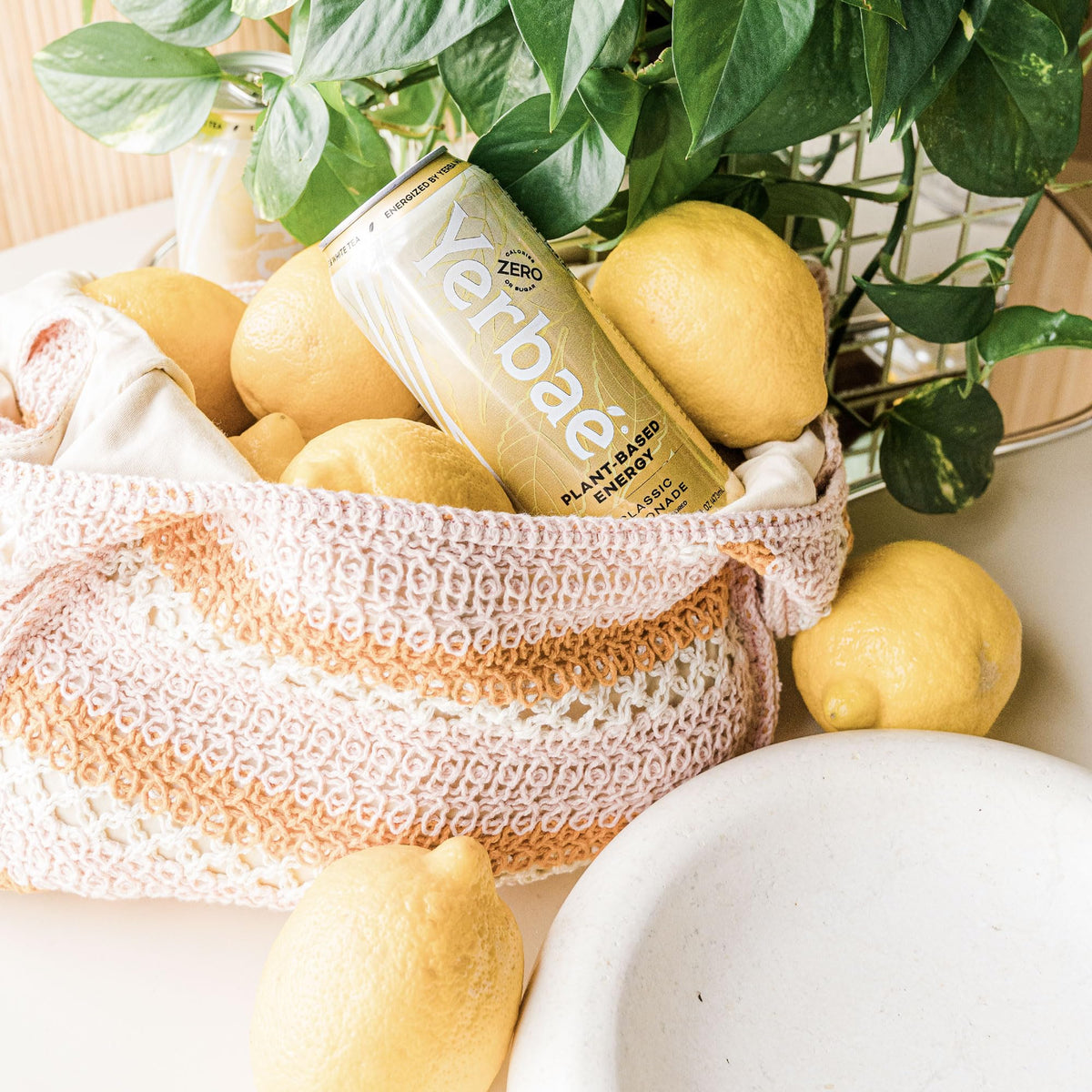12-pack Yerbae Lemonade for on-the-go plant-based energy.