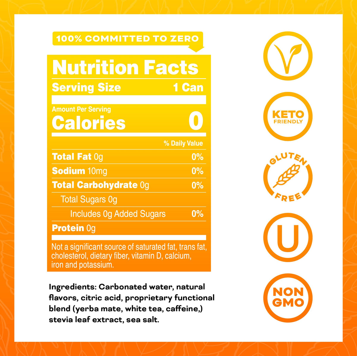 Yerbaé Mango Passion Fruit pour tilt highlighting convenient on-the-go caffeine lift