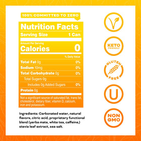 Yerbaé Mango Passion Fruit pour tilt highlighting convenient on-the-go caffeine lift