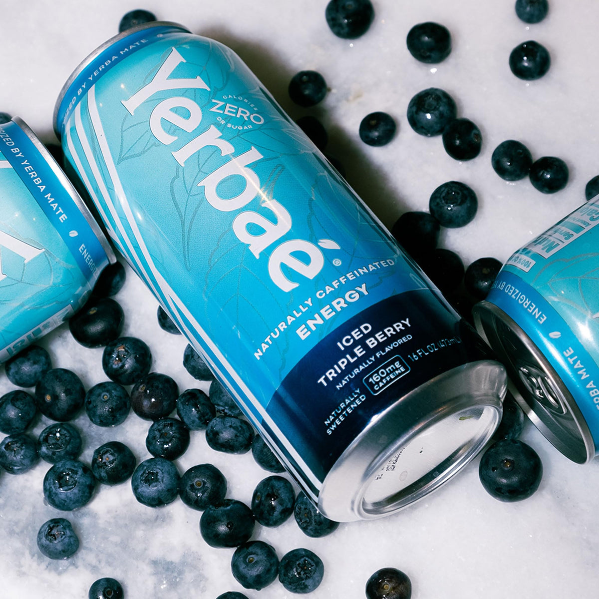 Yerbaé plant-based ingredients label highlighting eight ingredients and antioxidants