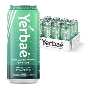 Yerbae Watermelon Strawberry 16oz can ready for a refreshing plant-based energy boost
