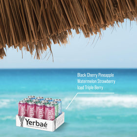 Yerbae Watermelon Strawberry flavor can, refreshing zero-calorie pick-me-up.