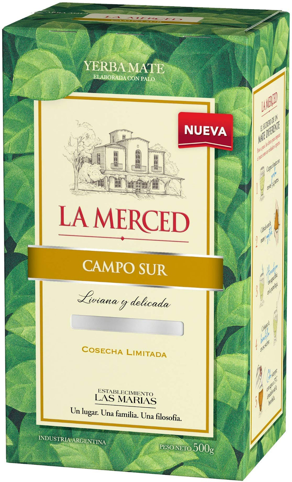 Packaging of Yerbee La Merced Campo Sur two-pack Yerba Mate for sharing