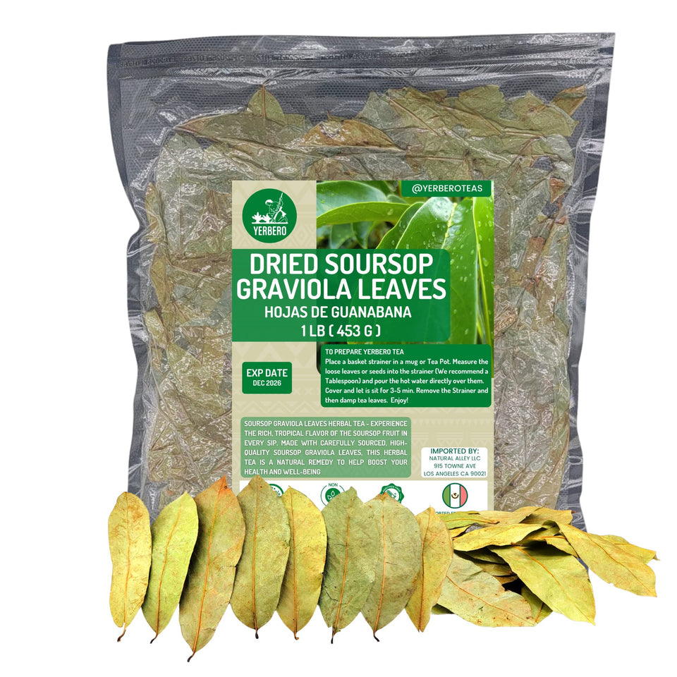 Yerbero graviola leaves 1lb bag ready for tea or cooking