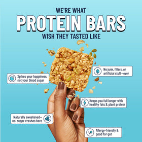 Organic maple syrup and coconut nectar provide natural sweetness in this bar.