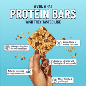 The YES Bar features premium nuts and seeds for lasting energy and texture.