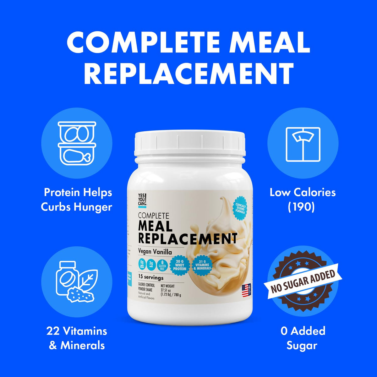 Yes You Can! 20g protein portion highlights a high-protein option