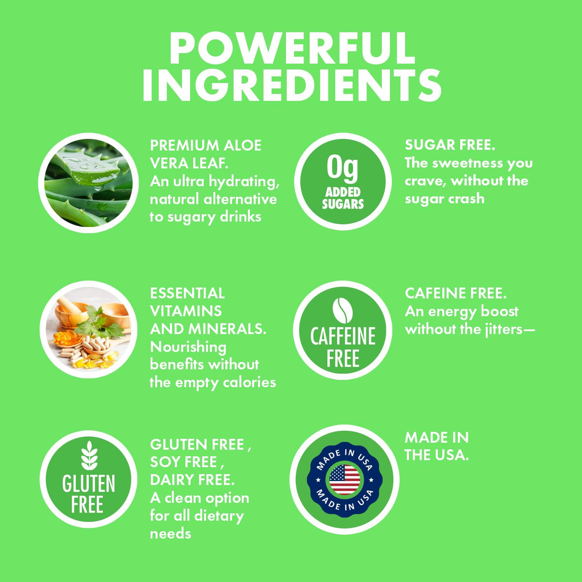 Yes You Can Aloe Vera powder dissolves easily for quick hydration in drinks.