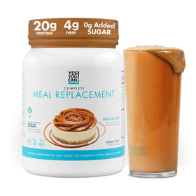 Yes You Can! chocolate bottle pour shows on-the-go nutrition with 20g protein