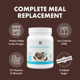Yes You Can! Coffee shake glass highlights quick, convenient nutrition for busy mornings.
