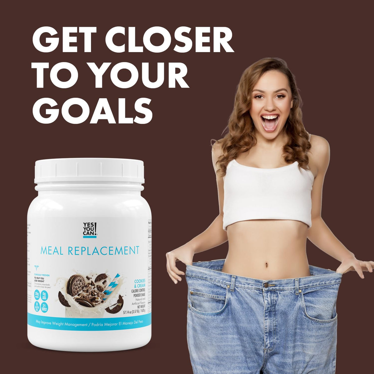 Yes You Can! Strawberry tub shows balanced nutrition in a convenient format.