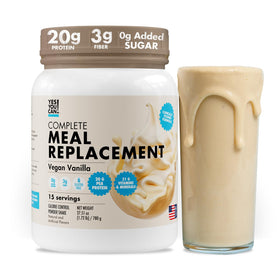 Yes You Can! vanilla complete meal bottle showing portable nutrition for busy days