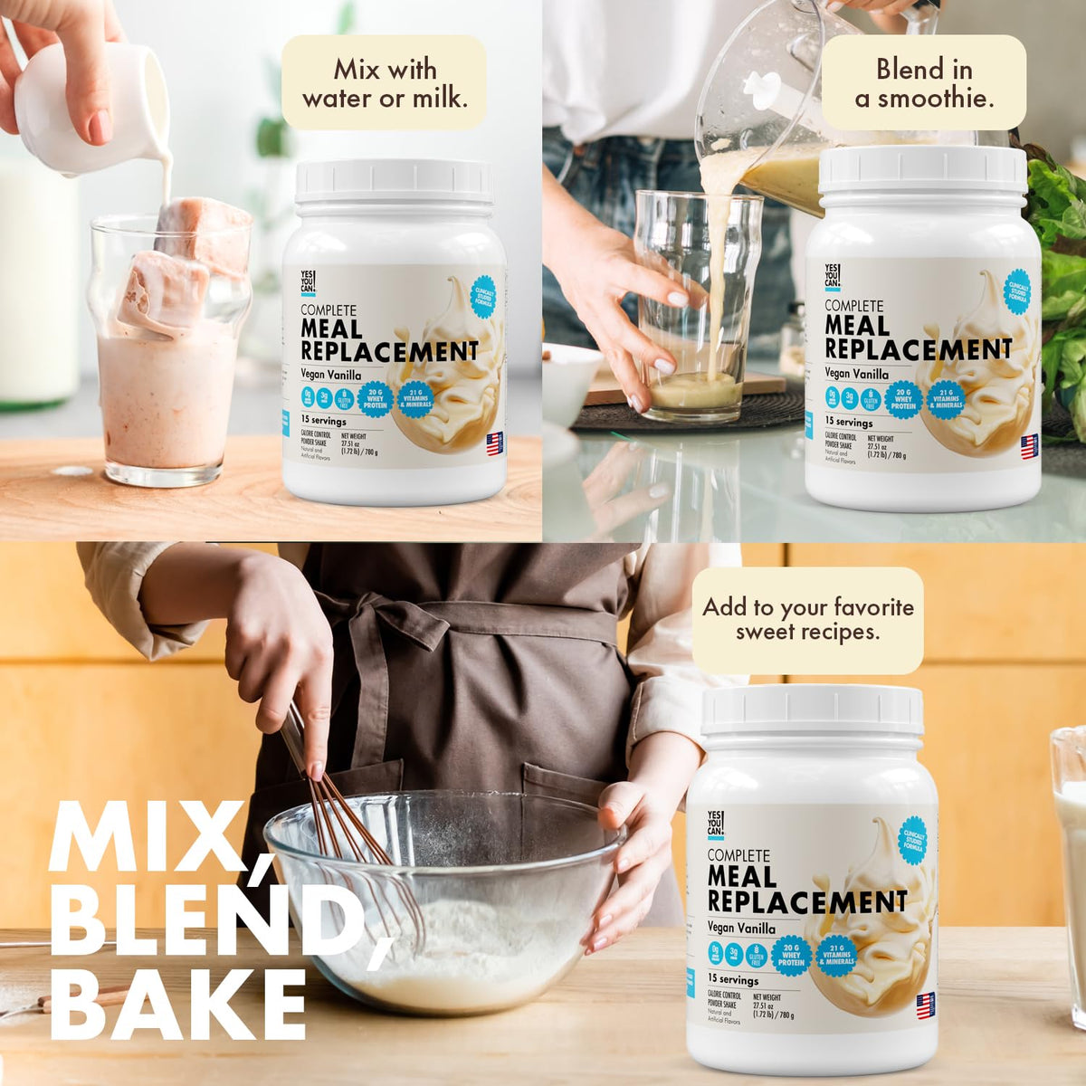 Yes You Can! vanilla creamy texture invites a satisfying sip
