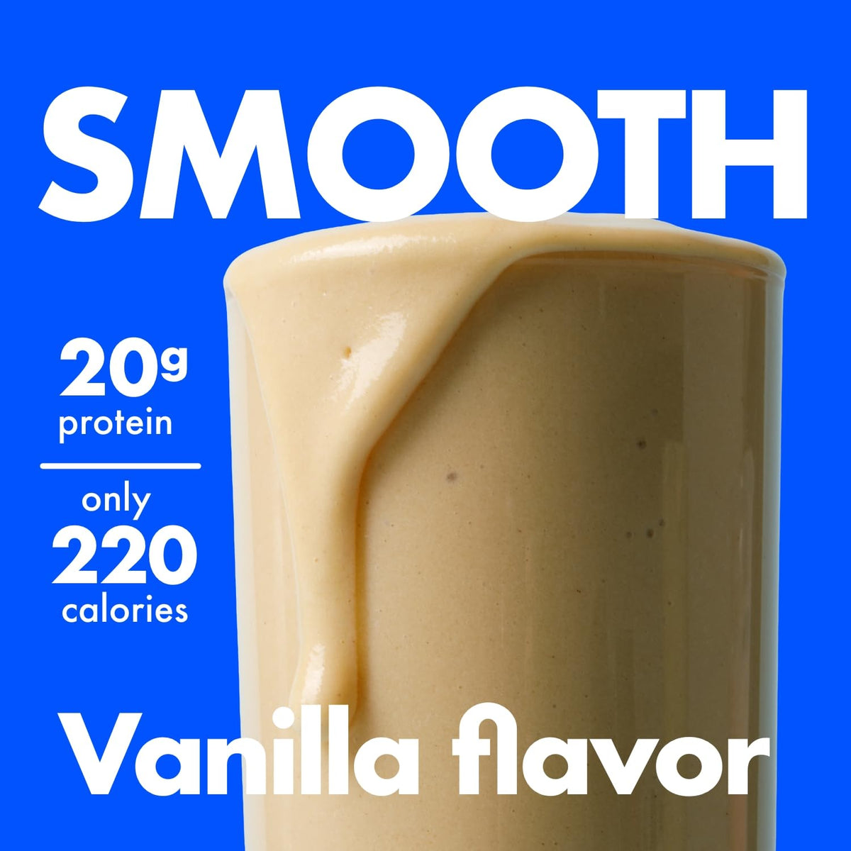Yes You Can! vanilla shake glass with creamy texture for quick meals