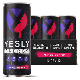 Yesly Energy Drink Mixed Berry can delivers a refreshing flavor with natural caffeine.