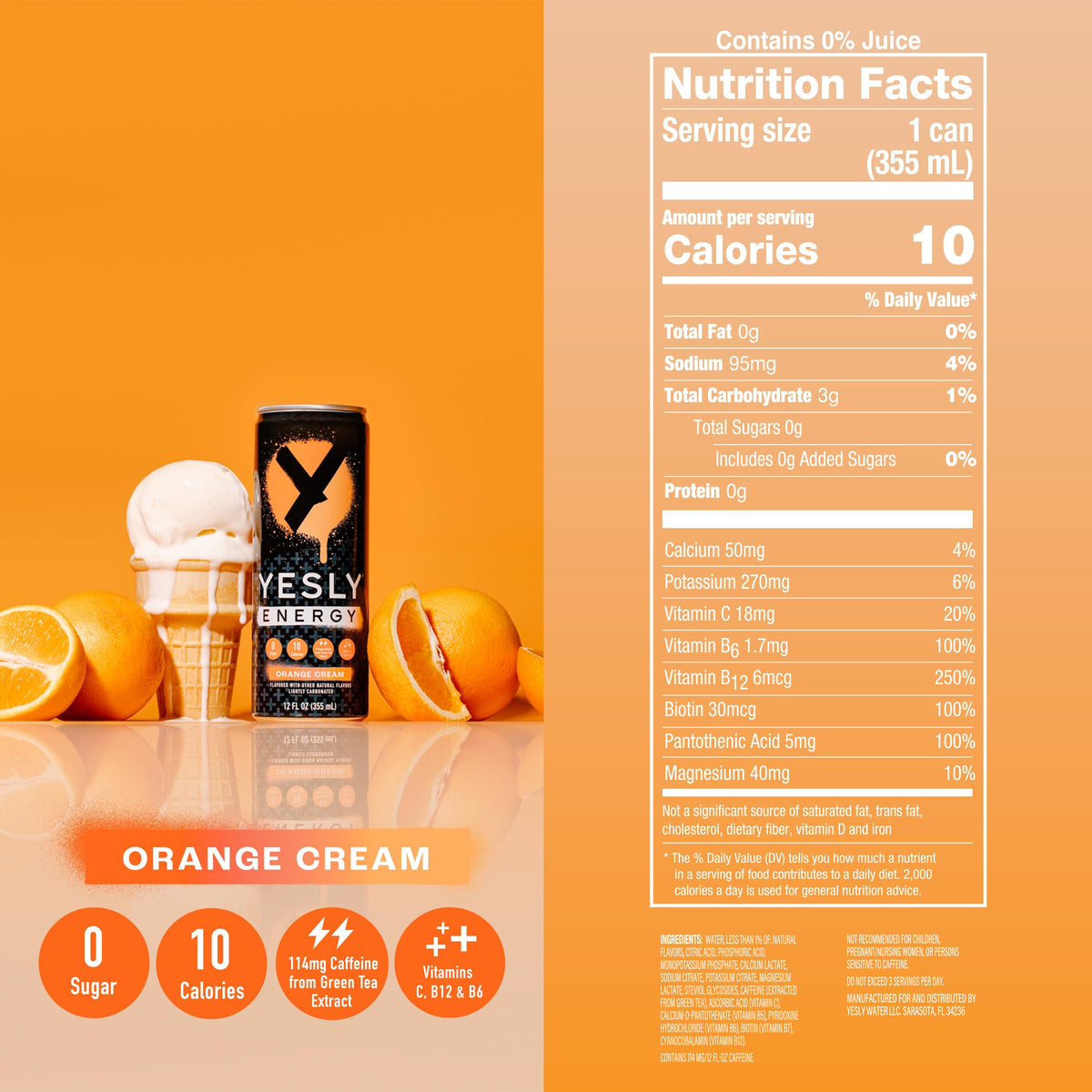 Yesly Energy Vitamin C, B6 and B12 for daily vitamin support