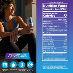 Yesly Functional Water bottle highlights electrolytes like magnesium and potassium for balanced hydration.