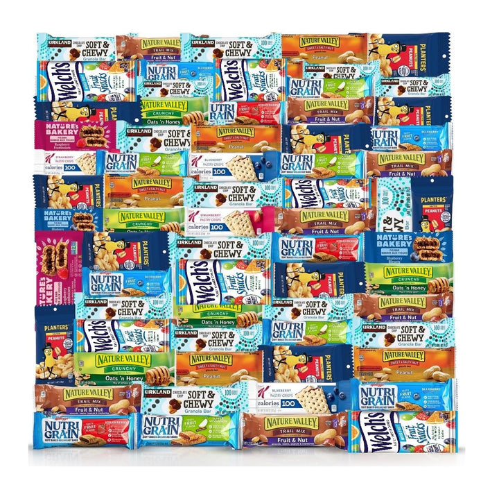 YESY healthy snacks 70-count box front for home and office energy.