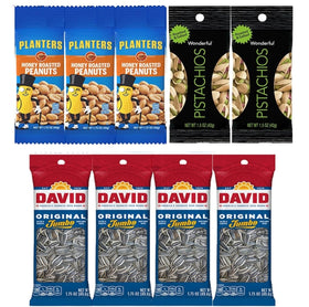 YESY Planters nuts assortment pack for pantry or backpack