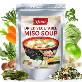 Yimi Miso Soup with tofu and wakame for a protein-rich miso bowl