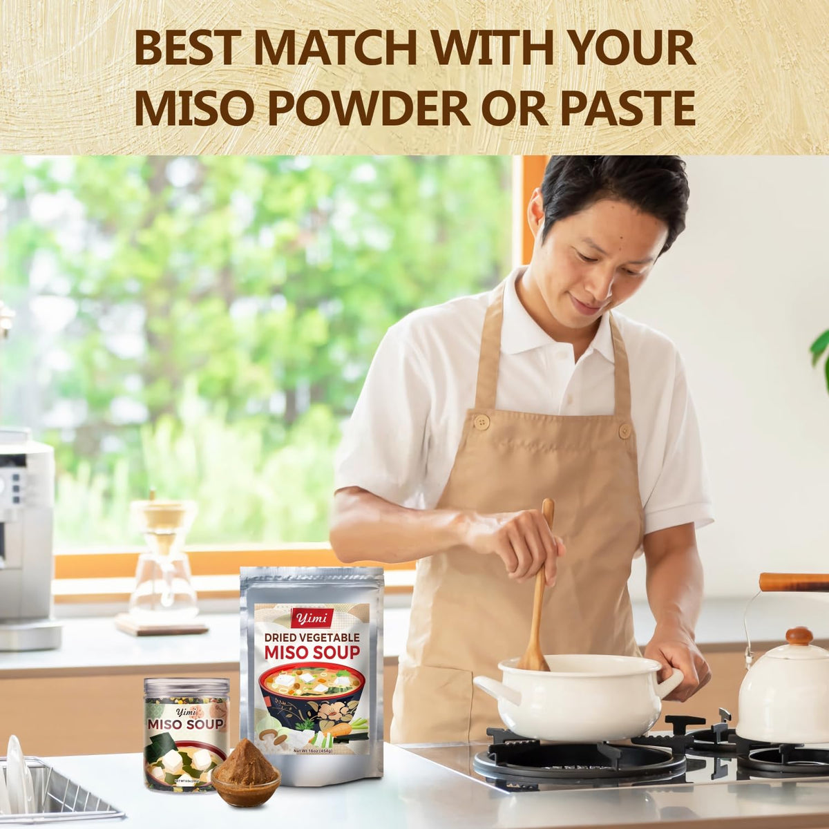 Yimi Miso Soup packaging keeps freshness sealed