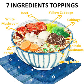 Yimi Ramen Toppings Dehydrated Vegetables Mix enhances texture and nutrition