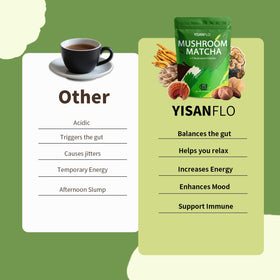 YISANFLO scoop mixing into beverage for quick daily use