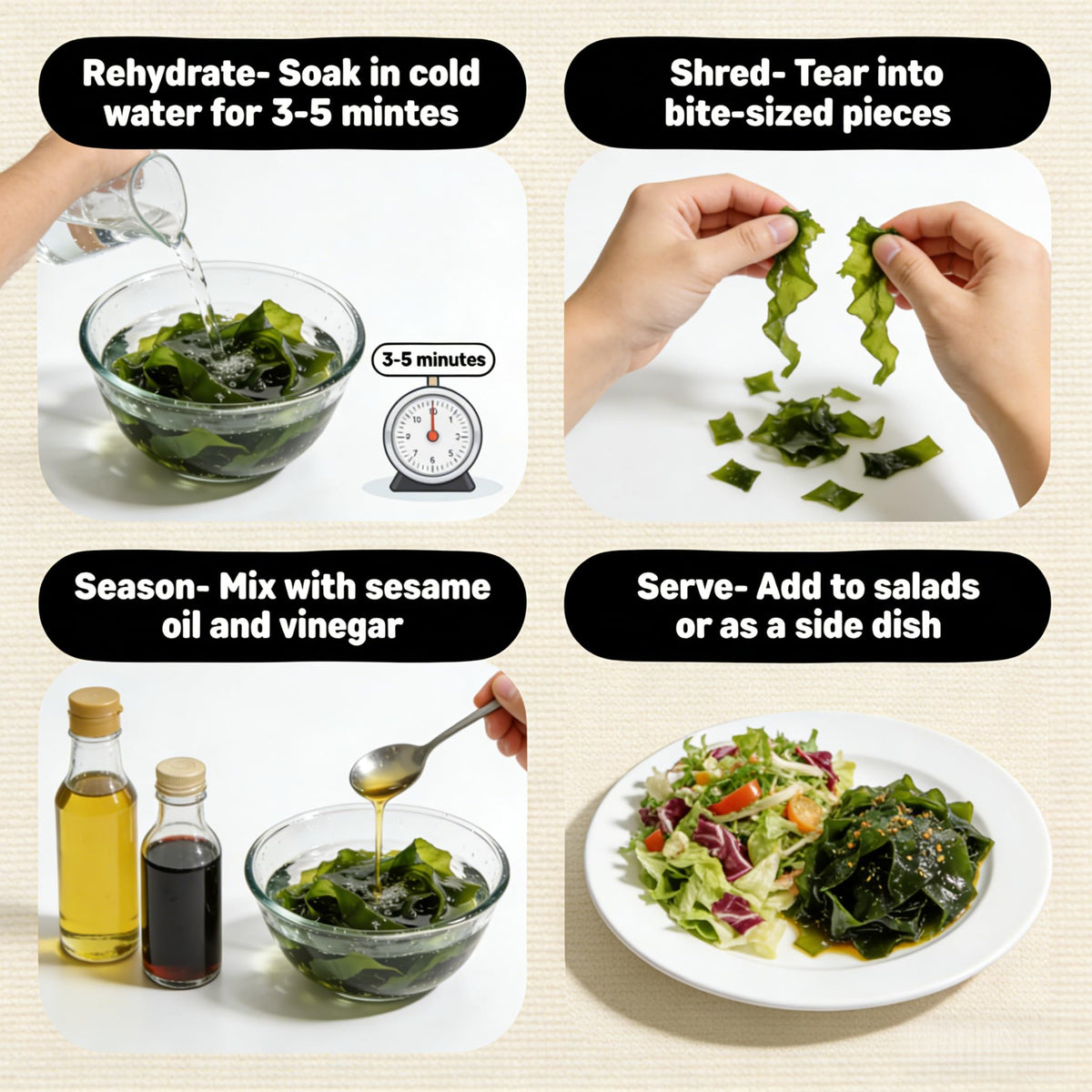 Resealable jar preserves freshness after opening.